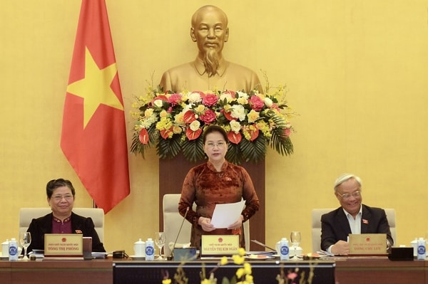 Chủ tịch Quốc hội Nguyễn Thị Kim Ngân phát biểu khai mạc phiên họp