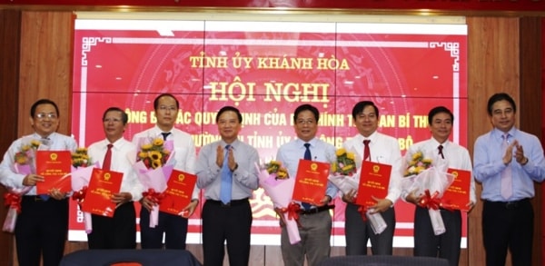 Các Ủy viên Ban Thường vụ Tỉnh ủy Khánh Hòa được vừa được phân công nhiệm vụ