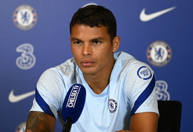 Trung vệ Thiago Silva rất muốn ký bản hợp đồng mới với CLB Chelsea. Ảnh: TL