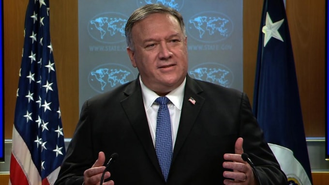 Ngoại trưởng Mike Pompeo tuyên bố rằng Tổng thống Donald Trump sẽ có nhiệm kỳ thứ hai - Ảnh: Reuters