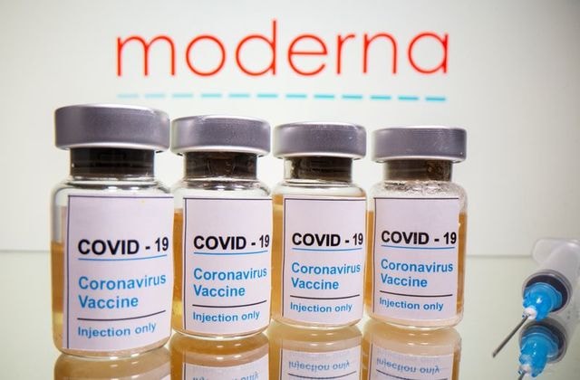 Vắc xin chống Covid-19 của Moderna. Ảnh: Reuters
