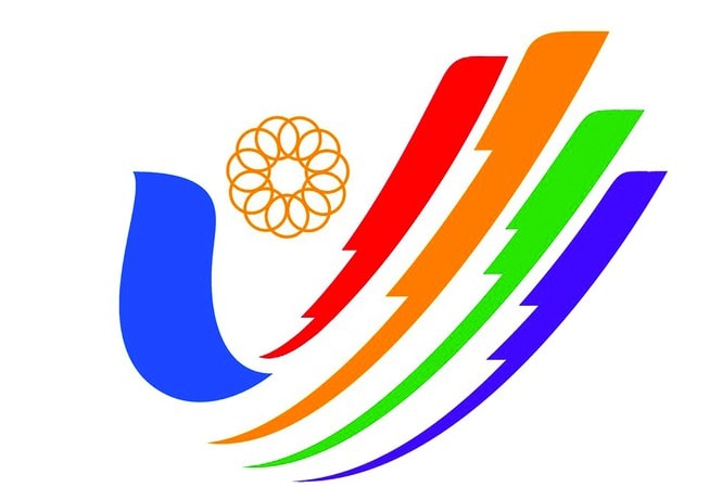 “Cánh chim bay lên - bàn tay chữ V” là biểu trưng và Sao la là biểu tượng vui cho SEA Games 31. Ảnh: TL