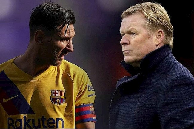 HLV Koeman chia sẻ về tương lai Messi. Ảnh: TL