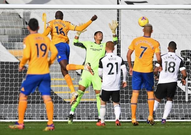 Everton đã bảo vệ tỷ số 3-2 trước Fulham cho đến khi hồi còi mãn cuộc được vang lên. Ảnh: getty
