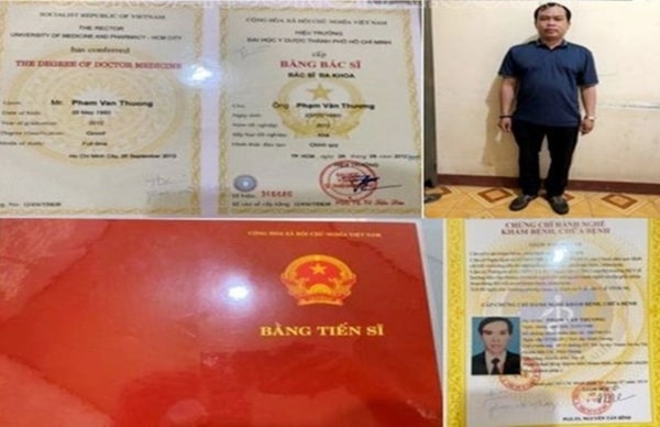 Phạm Văn Thương và các bằng cấp giả