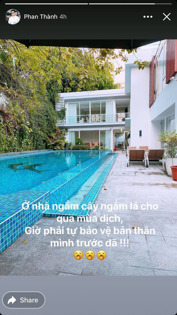 Bức ảnh hiếm hoi bật mí không gian sống của Phan Thành