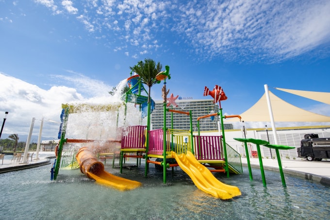Một góc khu công viên nước Splash rộng khoảng 6000m2 tại ALMA Resort