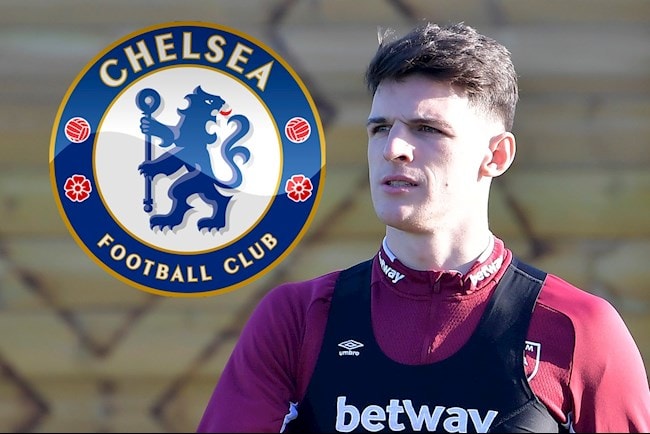 Tiền vệ Declan Rice là mục tiêu hàng đầu của Chelsea. Ảnh: bongda24h.vn