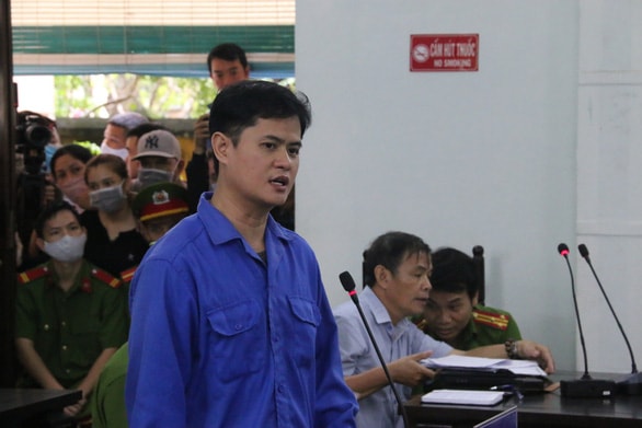 Bị cáo Lê Quang Huy Phương tại tòa.