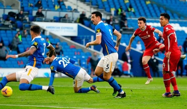 Cầu thủ Jota có bàn thắng mở tỉ số cho Liverpool