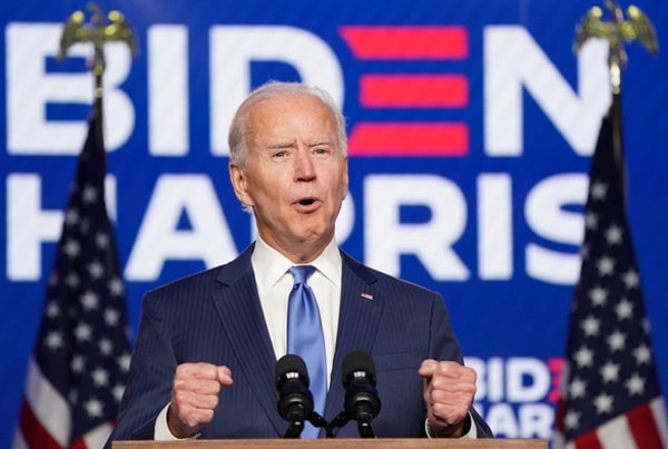 Ông Joseph Robinette Biden Jr. được bầu làm Tổng thống Hợp chúng quốc Hoa Kỳ