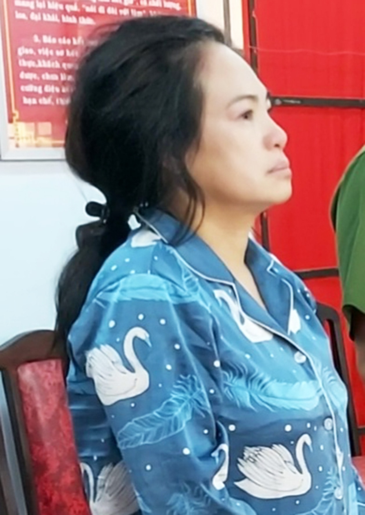 Bà Loan tại thời điểm bị bắt giữ. Ảnh: vietnamnet.vn