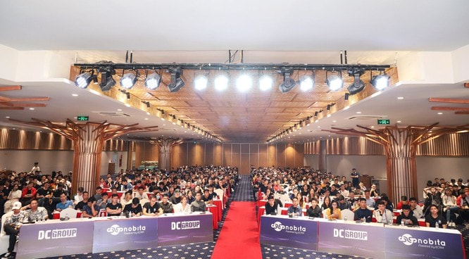 Hội thảo “Đồng hành vượt bão 2020” nhận được sự quan tâm lớn. Ảnh: NA