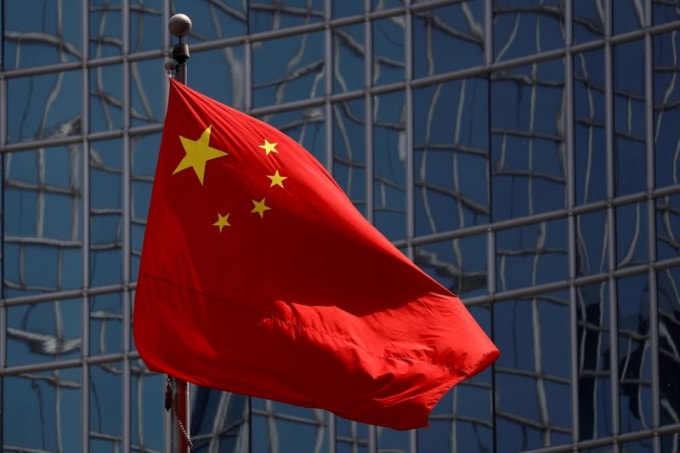 Quốc kỳ Trung Quốc tại thủ đô Bắc Kinh hôm 29/4/2020 - Ảnh: Reuters.