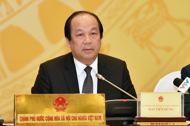 Bộ trưởng, Chủ nhiệm VPCP Mai Tiến Dũng.