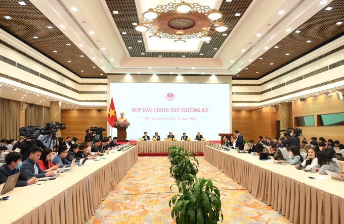 Quang cảnh họp báo.