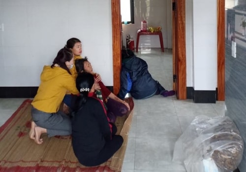 Căn phòng nơi 4 mẹ con gặp nạn. Ảnh: nghean24h.vn