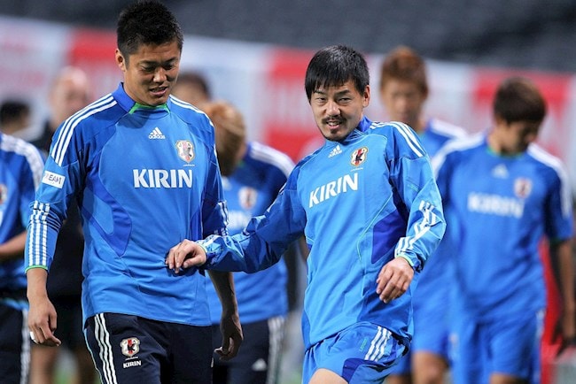 Daisuke Matsui (bên phải) có thể sẽ gia nhập Sài Gòn FC thời gian tới. Ảnh: TL