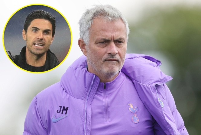 HLV Jose Mourinho chế nhạo Arsenal trước thềm trận derby London. Ảnh: tienphong.vn