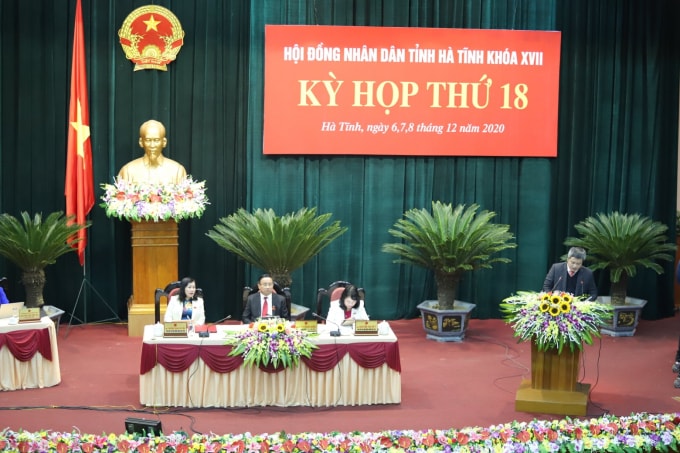 Kỳ họp thứ 18 Hội đồng nhân dân tỉnh Hà Tĩnh