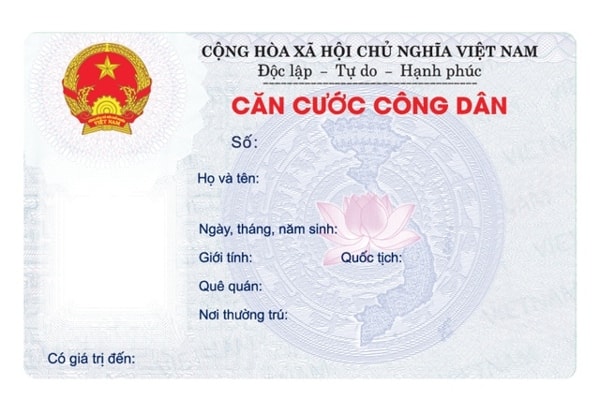 Mẫu căn cước công dân mới