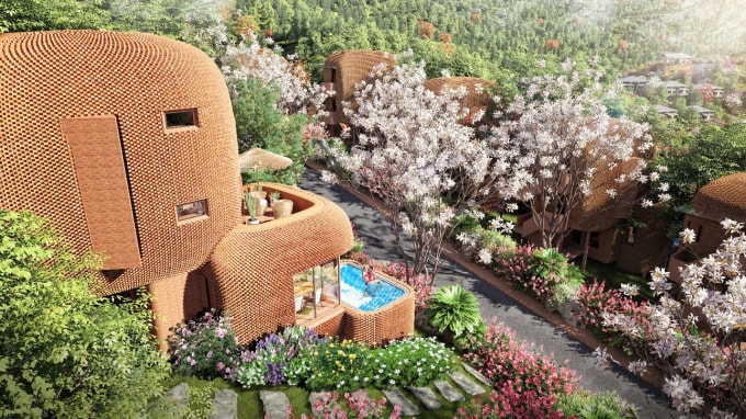 Biệt thự Nhà tổ chim độc đáo hòa cùng vẻ đẹp thiên nhiên.