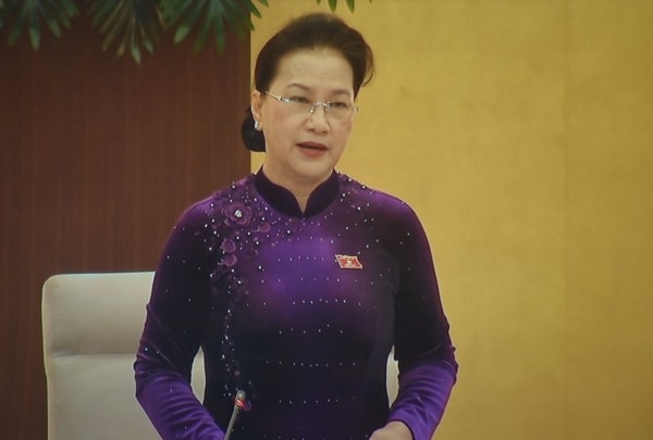 Chủ tịch Quốc hội Nguyễn Thị Kim Ngân phát biểu khai mạc Phiên họp thứ 51 của Ủy ban Thường vụ Quốc hội