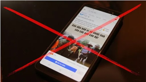 Thông tin giả mạo trên mạng xã hội. Ảnh: internet
