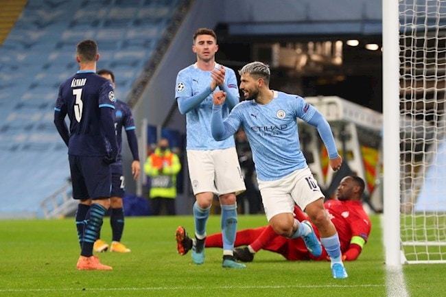 Cầu thủ Aguero trở lại với một bàn thắng đầy ấn tượng. Ảnh: bongda24h.vn