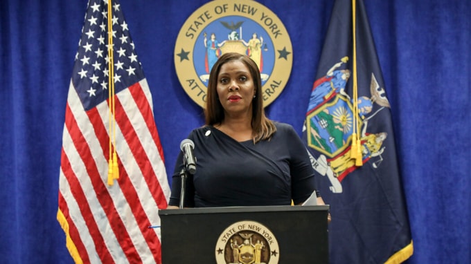 Tổng chưởng lý Letitia James của New York, người dẫn đầu cuộc điều tra nhiều bên về Facebook, đã kêu gọi các tòa án ngăn hành vi “chống cạnh tranh” để bảo vệ các doanh nghiệp nhỏ - Ảnh: New York State