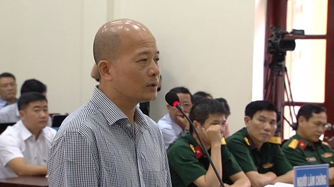 Bị cáo Đinh Ngọc Hệ tại phiên tòa. Ảnh: CAND