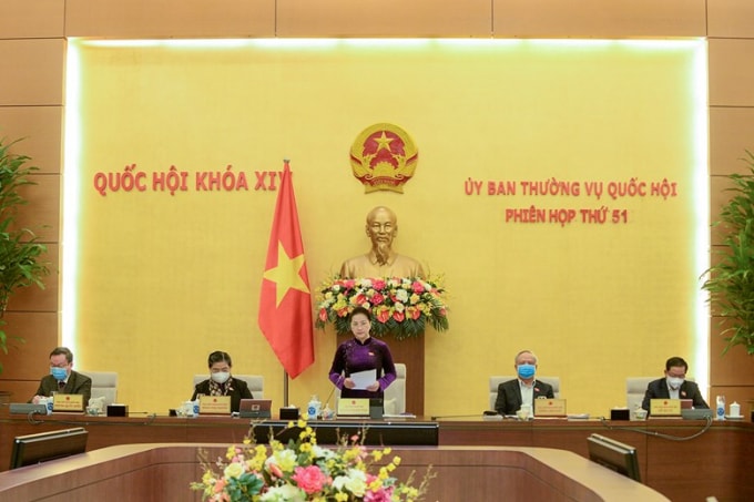 Phiên họp thứ 51 của Ủy ban thường vụ Quốc hội do Chủ tịch Quốc hội Nguyễn Thị Kim Ngân chủ trì.