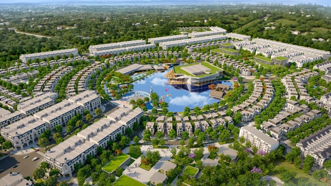 Hồ điều hòa 6h nằm trung tâm dự án Hinode Royal Park mang đến cho cư dân không gian sống lý tưởng, hài hòa với không gian trong lành của thiên nhiên. Ảnh: TL