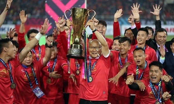 Đội tuyển Việt Nam đã kết thúc năm 2020 với vị trí thứ 93 trên bảng xếp hạng FIFA. Ảnh: internet.