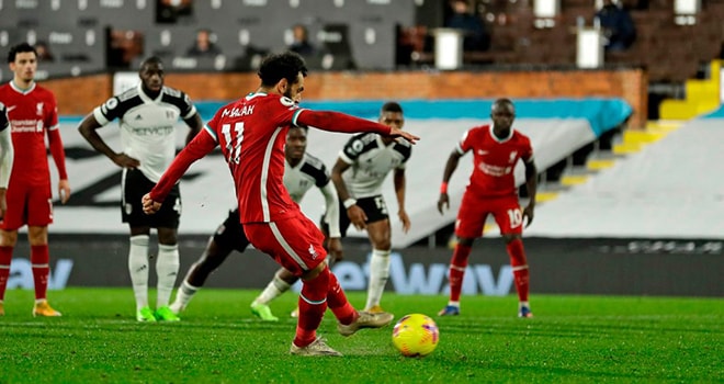 Cầu thủ Salah gỡ hòa cho Liverpool. Ảnh: thethaovanhoa.vn