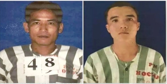 Hai phạm nhân Bùi Nguyễn Thiên Thuận và Lâm Viết Phú Lộc đã bỏ trốn khỏi trại giam Cây Cậy. Ảnh: tuoitre.vn