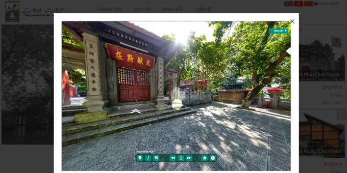 3D Đền Thượng tại Cổng thông tin Du lịch tỉnh Lào Cai.
