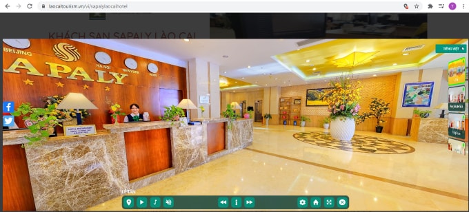 3D Khách sạn Sapaly tại Cổng thông tin Du lịch tỉnh Lào Cai.