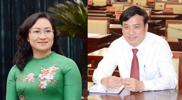 Bà Phan Thị Thắng và ông Lê Hòa Bình