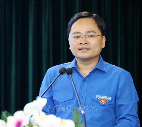 Ông Nguyễn Anh Tuấn, Bí thư thứ Nhất Trung ương Đoàn Thanh niên Cộng sản Hồ Chí Minh. Ảnh: TTXVN