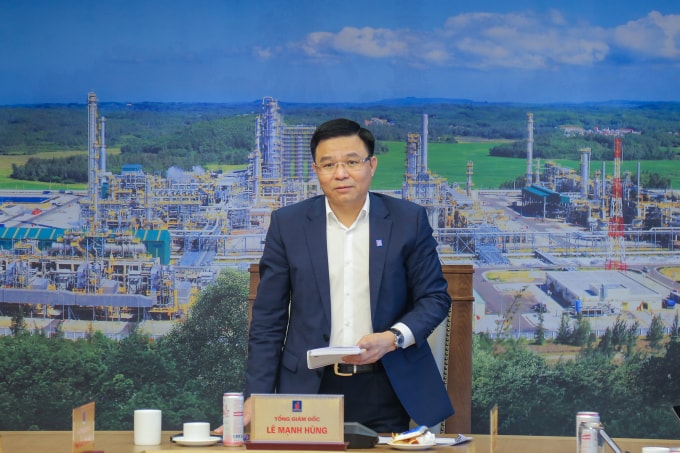 Tổng Giám đốc Petrovietnam Lê Mạnh Hùng phát biểu