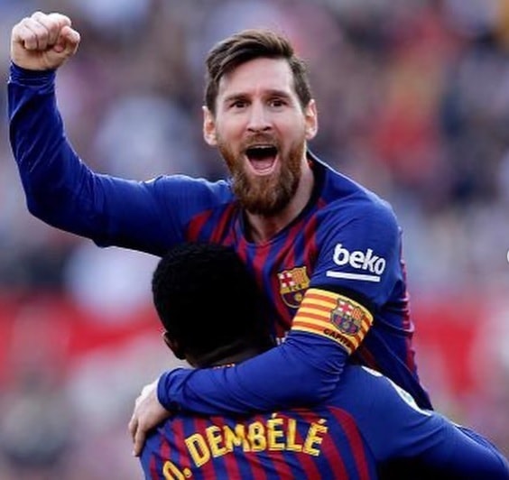 Tiền đạo Messi chạm ngưỡng kỷ lục của vua bóng đá Pele. Ảnh: internet