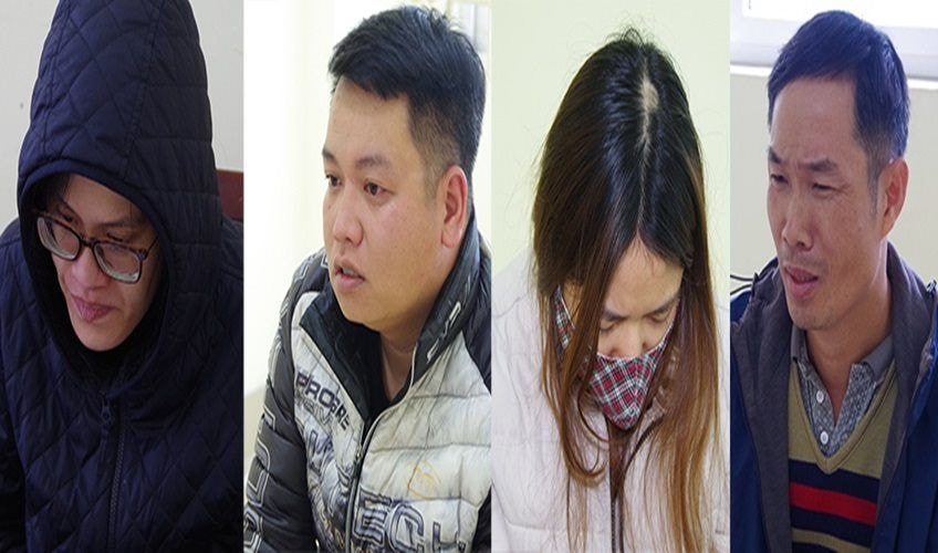 Các đối tượng liên quan đến vụ việc bị tạm giữ. Ảnh: congly.vn