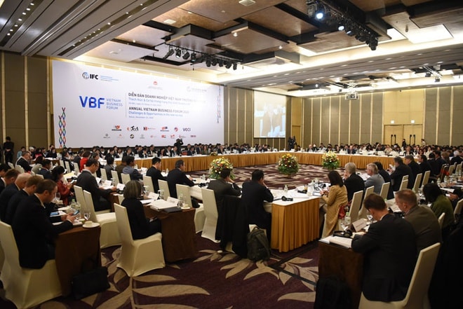 Toàn cảnh Diễn đàn VBF 2020. Ảnh: Báo Đầu tư.