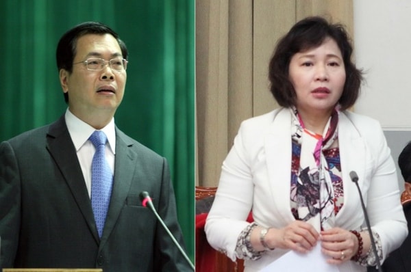 Ông Vũ Huy Hoàng và bà Hồ Thị Kim Thoa