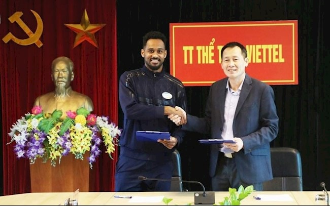 Tiền đạo ngoại binh Pedro Paulo chính thức gia nhập CLB Viettel. Ảnh: internet