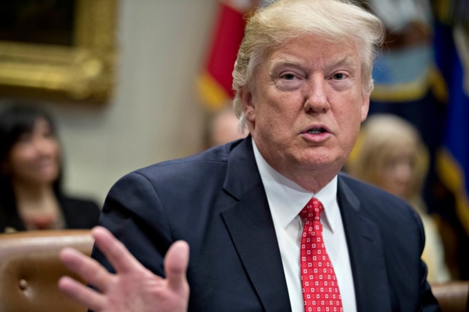 Tổng thống Mỹ Donald Trump. Ảnh: GI