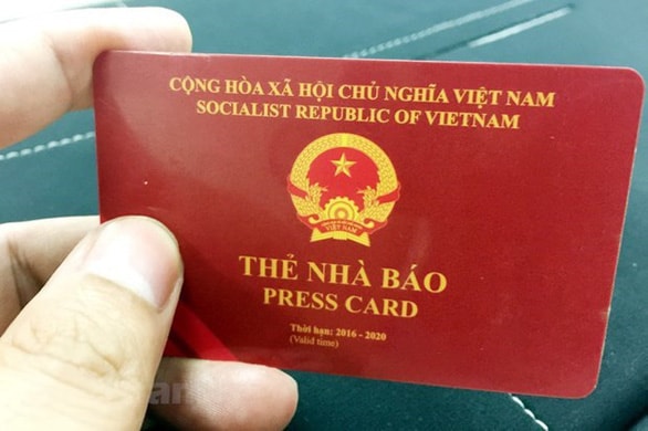 Thẻ nhà báo sẽ có mẫu mới. Thẻ nhà báo thời hạn 2016-2020 sẽ hết hạn vào đầu năm 2021 - Ảnh minh họa: Vietnam+