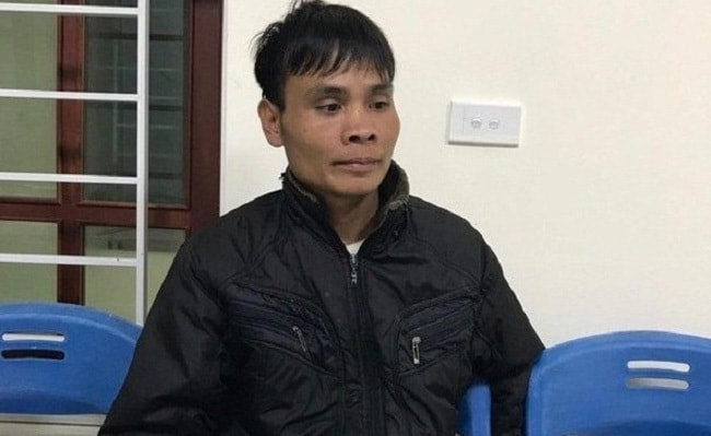 Đối tượng Cụt Văn Út tại cơ quan công an. Ảnh: doisongvietnam.vn