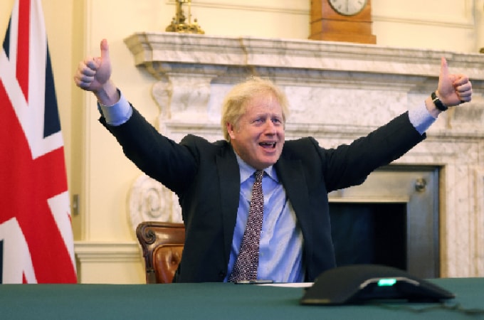 Thủ tướng Anh Boris Johnson. Ảnh: Reuters